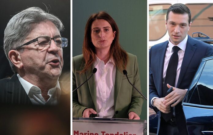 Réactions des législatives: Mélenchon, Bardella et autres