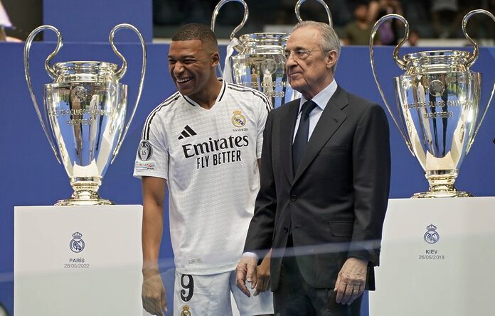 Kylian Mbappé présenté au Santiago Bernabeu