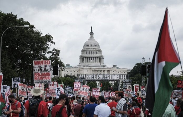 Manifestation massive anti-Netanyahou à Washington