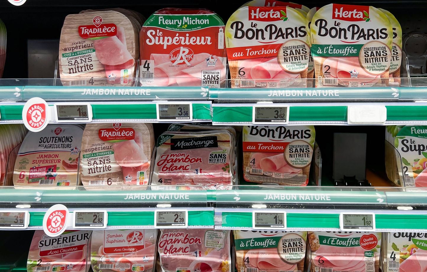 Jambon plus sain : sel et gras réduits, nitrites oubliés
