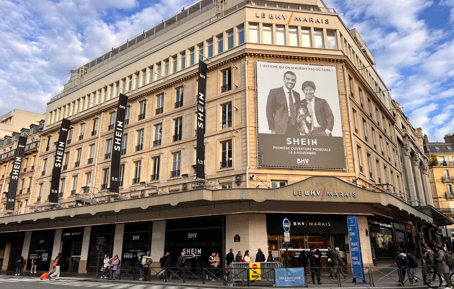 Shein quitte le BHV Marais après sept mois de polémique
