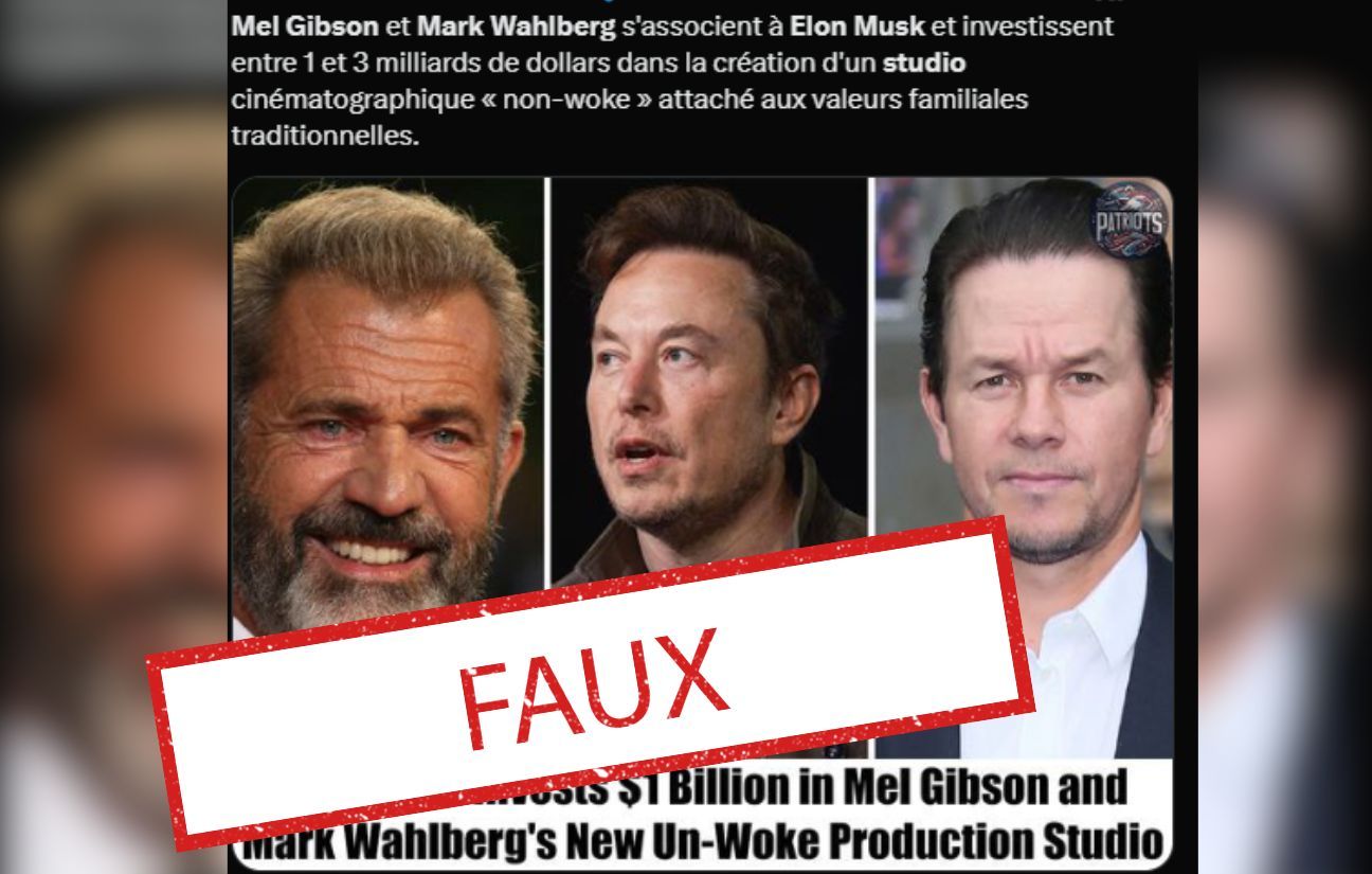 Elon Musk n’a pas financé un studio avec Mel Gibson