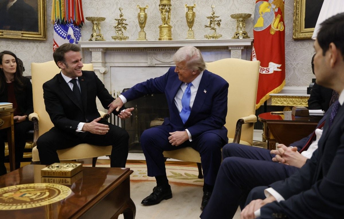 Donald Trump plaisante sur un dîner avec Emmanuel Macron