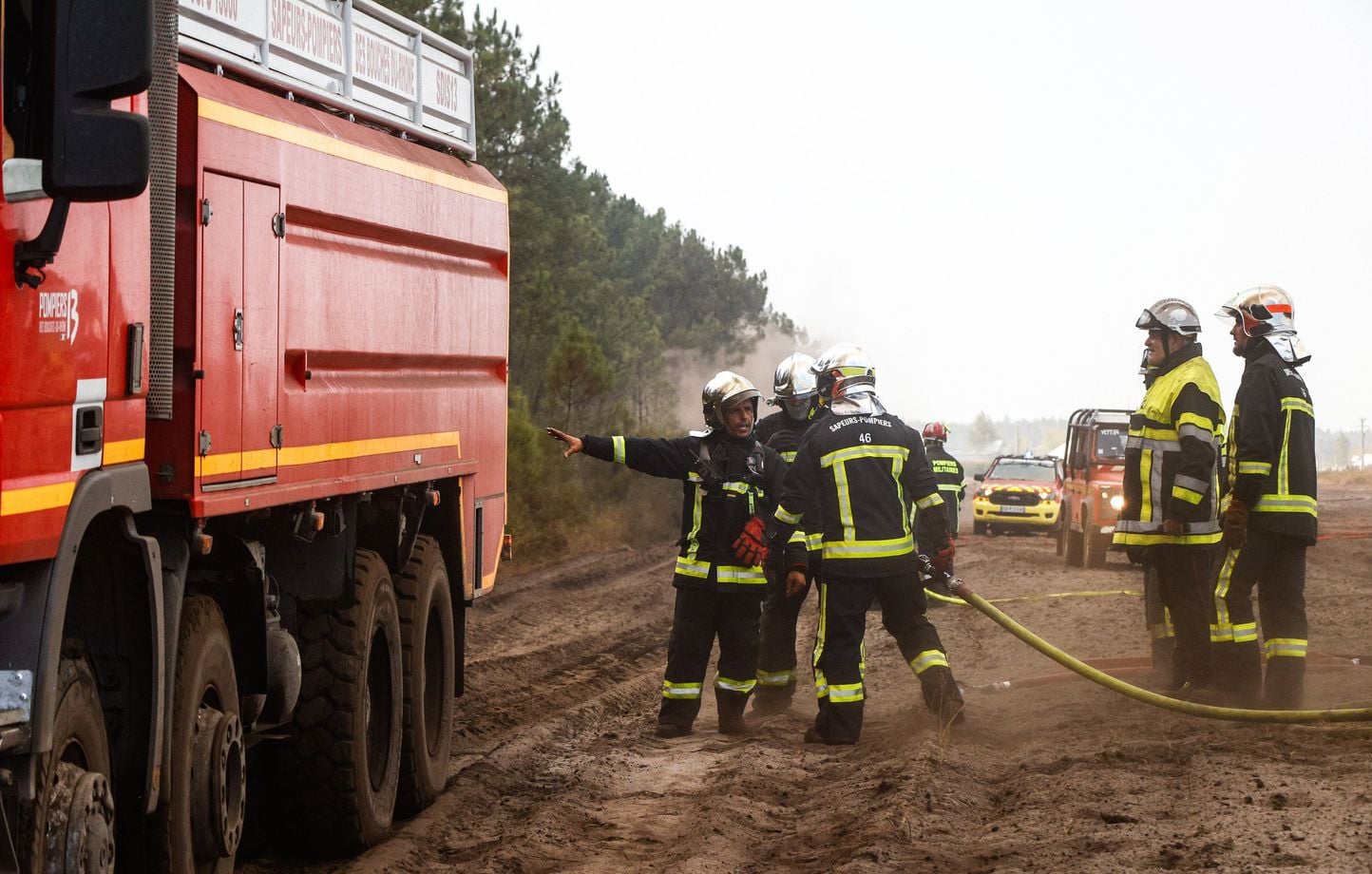 Mégafeu en Gironde : Pierre Ducasse aide les pompiers