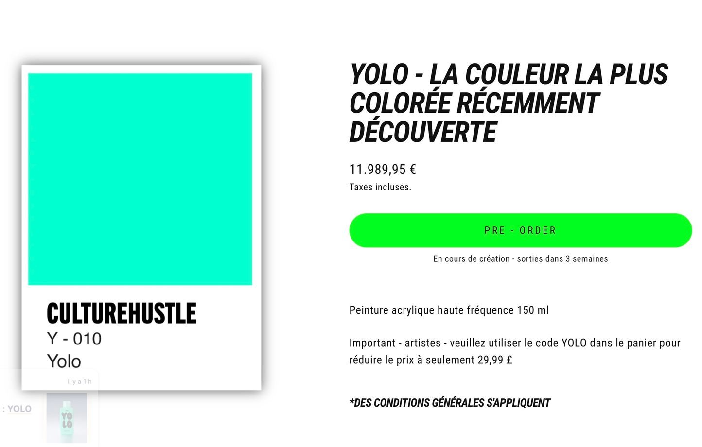 Stuart Semple dévoile une peinture inspirée d’une nouvelle couleur