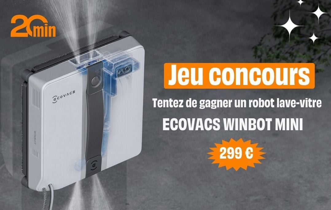 Gagnez un robot lave-vitres WINBOT Mini d’Ecovacs