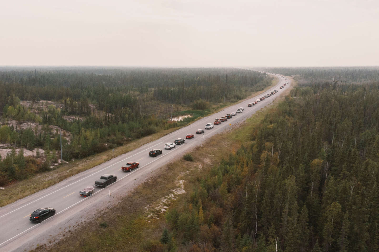 Feux au Canada : ordre d’évacuation pour les 20 000 résidents de Yellowknife, principale ville du Grand Nord