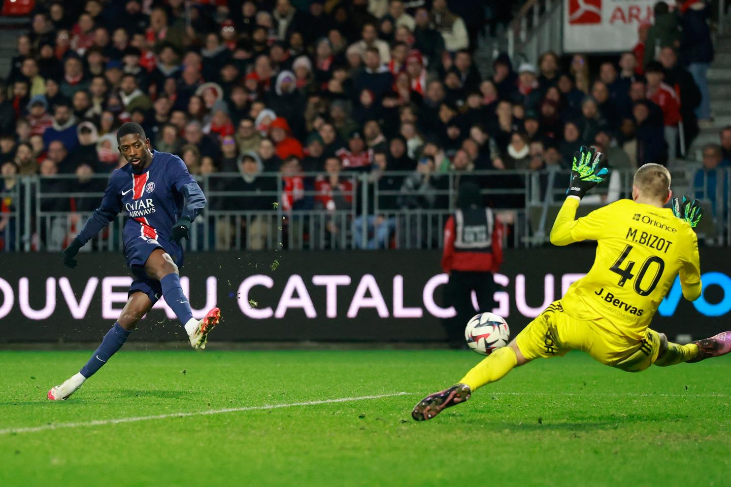 Porté par Ousmane Dembélé, le PSG surclasse Brest en Ligue 1