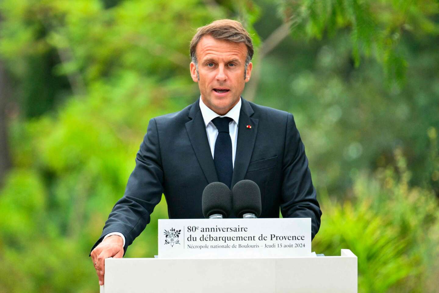 « La France n’oublie rien » : Emmanuel Macron rend hommage aux combattants français et africains du débarquement de Provence