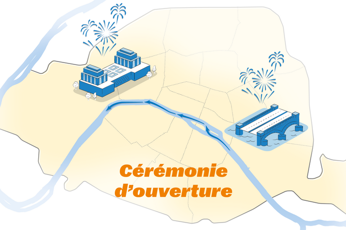 « La Seine olympique » en carte