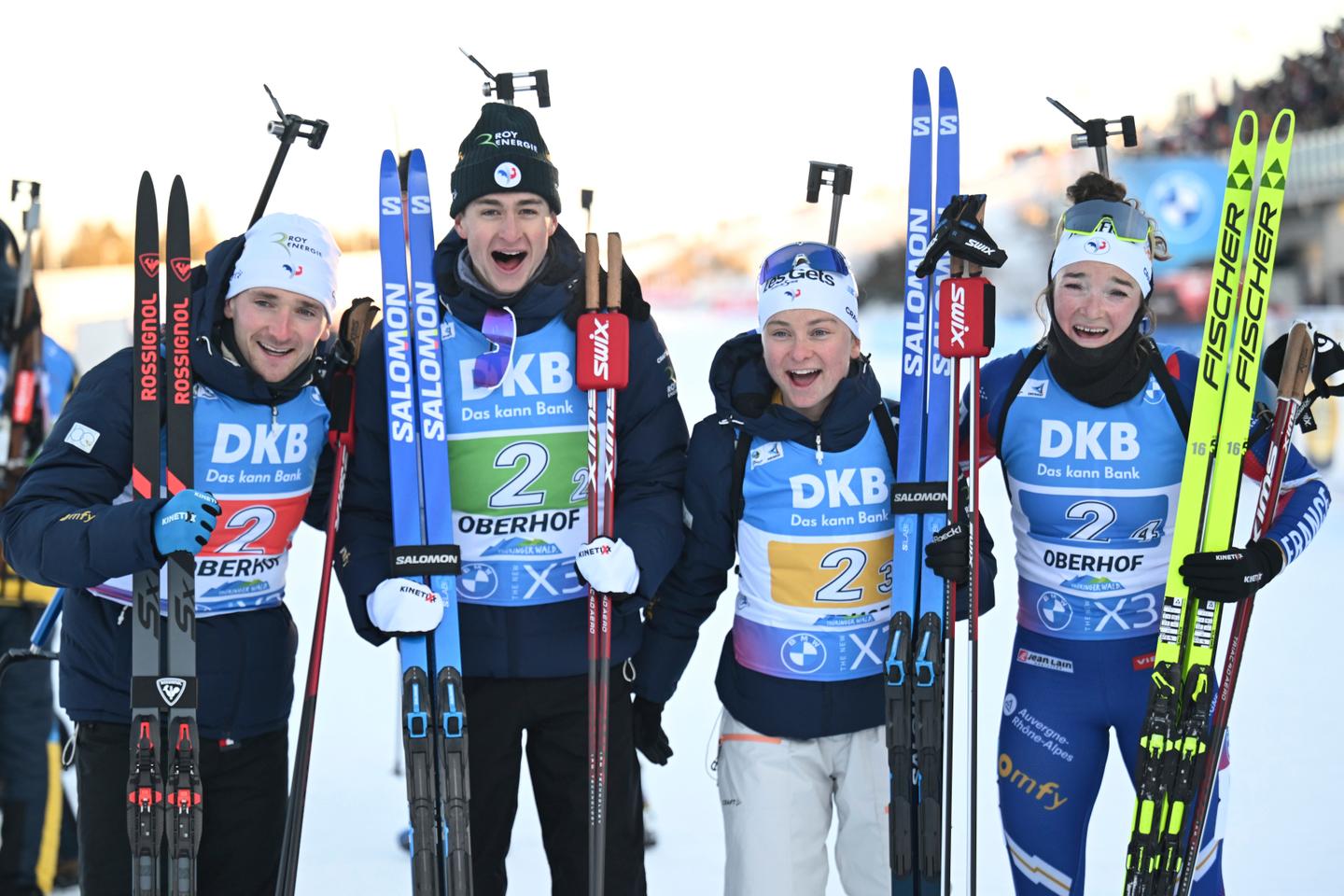 Biathlon : les relais mixtes français performent sans gagner pour conclure une belle semaine à Oberhof