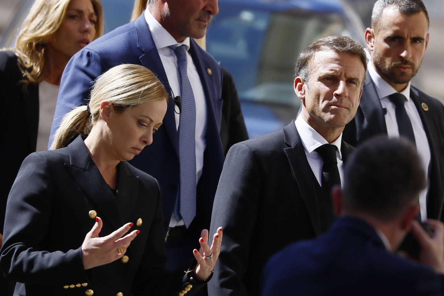 Emmanuel Macron s’est entretenu avec Giorgia Meloni à Rome, selon l’Elysée