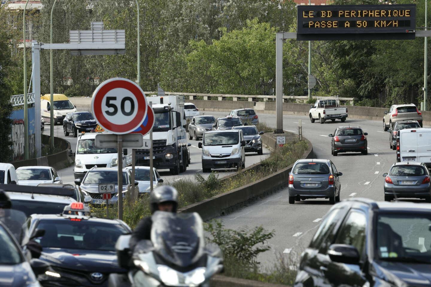 Sur le périphérique parisien, le passage à 50 kilomètres à l’heure généralisé