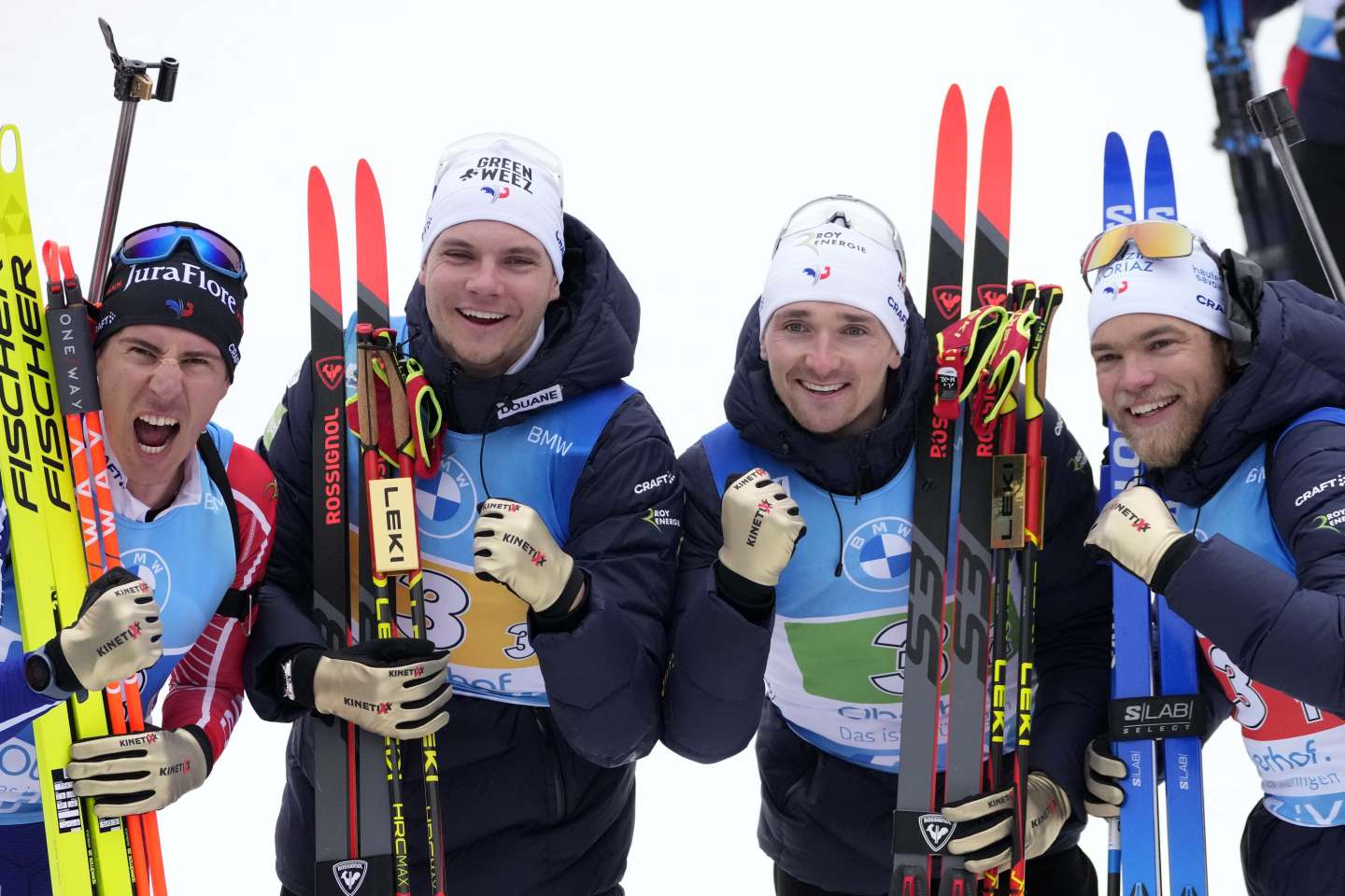 Biathlon : les Français champions du monde du relais